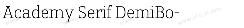 Academy Serif DemiBo字体转换